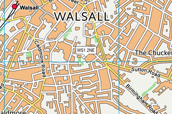 WS1 2NE map - OS VectorMap District (Ordnance Survey)