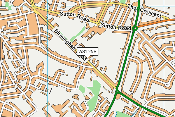 WS1 2NR map - OS VectorMap District (Ordnance Survey)