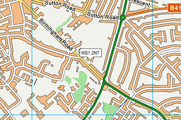 WS1 2NT map - OS VectorMap District (Ordnance Survey)