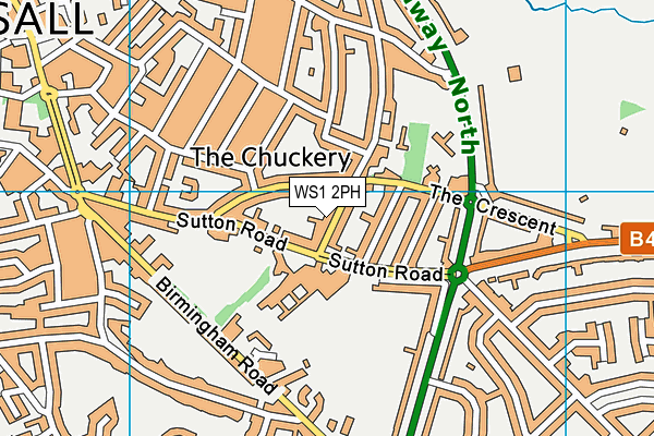 WS1 2PH map - OS VectorMap District (Ordnance Survey)