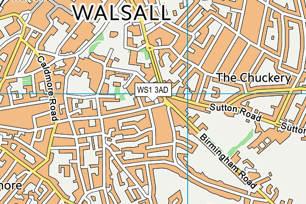 WS1 3AD map - OS VectorMap District (Ordnance Survey)