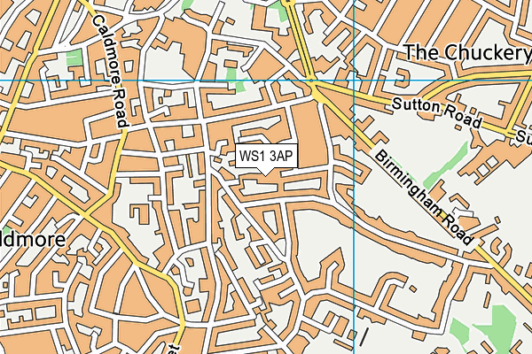 WS1 3AP map - OS VectorMap District (Ordnance Survey)