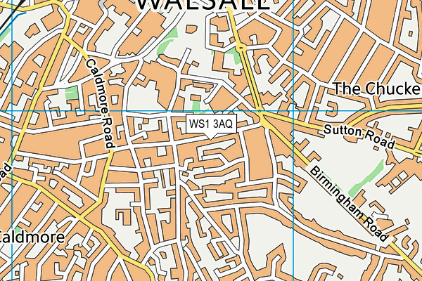 WS1 3AQ map - OS VectorMap District (Ordnance Survey)