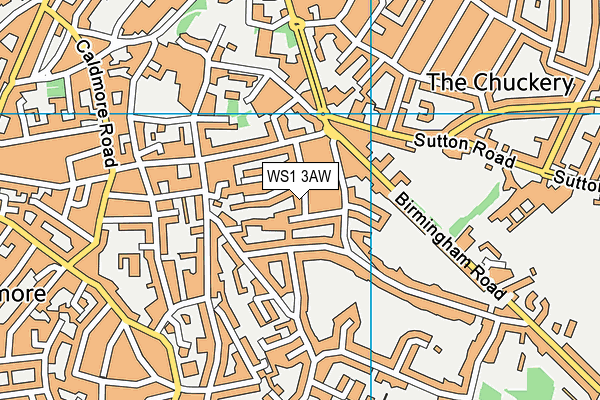 WS1 3AW map - OS VectorMap District (Ordnance Survey)