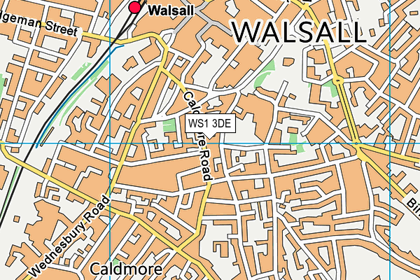 WS1 3DE map - OS VectorMap District (Ordnance Survey)