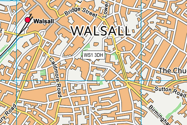 WS1 3DH map - OS VectorMap District (Ordnance Survey)