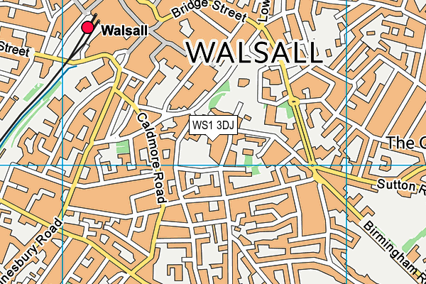 WS1 3DJ map - OS VectorMap District (Ordnance Survey)