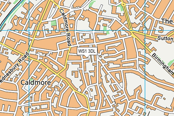 WS1 3DL map - OS VectorMap District (Ordnance Survey)