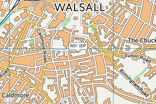 WS1 3DP map - OS VectorMap District (Ordnance Survey)