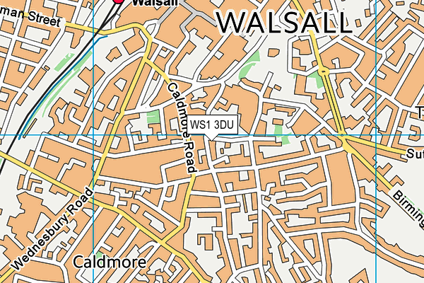 WS1 3DU map - OS VectorMap District (Ordnance Survey)