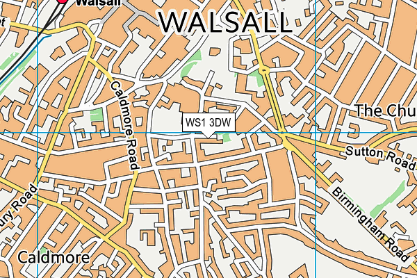 WS1 3DW map - OS VectorMap District (Ordnance Survey)