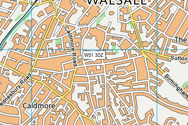 WS1 3DZ map - OS VectorMap District (Ordnance Survey)