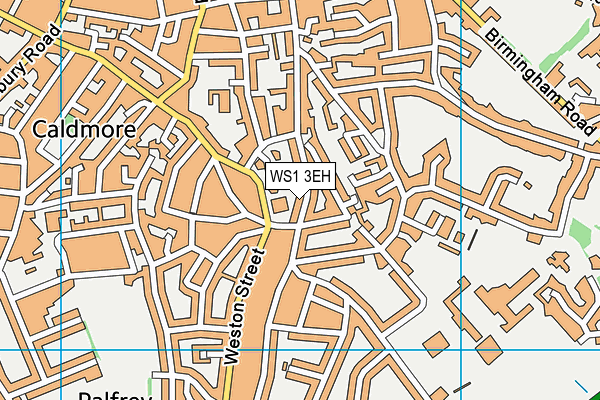 WS1 3EH map - OS VectorMap District (Ordnance Survey)