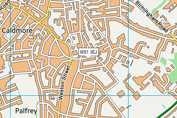 WS1 3EJ map - OS VectorMap District (Ordnance Survey)