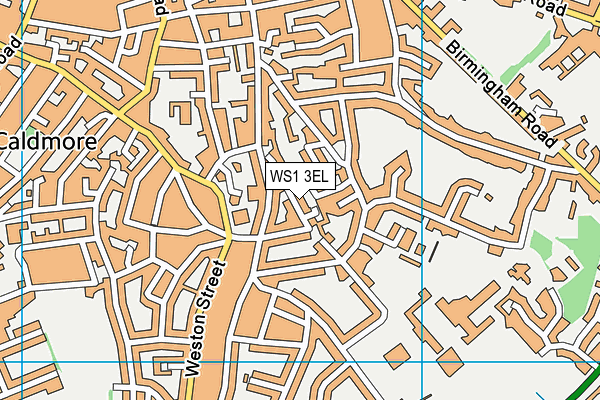 WS1 3EL map - OS VectorMap District (Ordnance Survey)