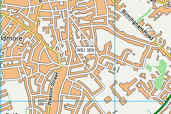 WS1 3EN map - OS VectorMap District (Ordnance Survey)
