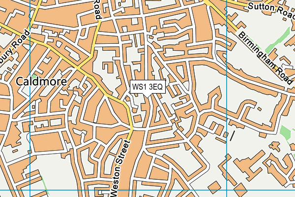 WS1 3EQ map - OS VectorMap District (Ordnance Survey)