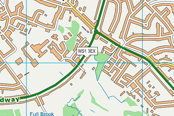 WS1 3EX map - OS VectorMap District (Ordnance Survey)