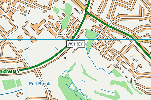 WS1 3EY map - OS VectorMap District (Ordnance Survey)