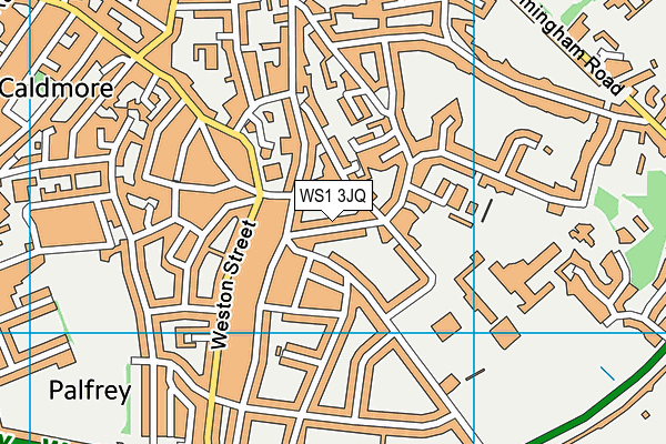 WS1 3JQ map - OS VectorMap District (Ordnance Survey)