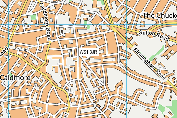 WS1 3JR map - OS VectorMap District (Ordnance Survey)