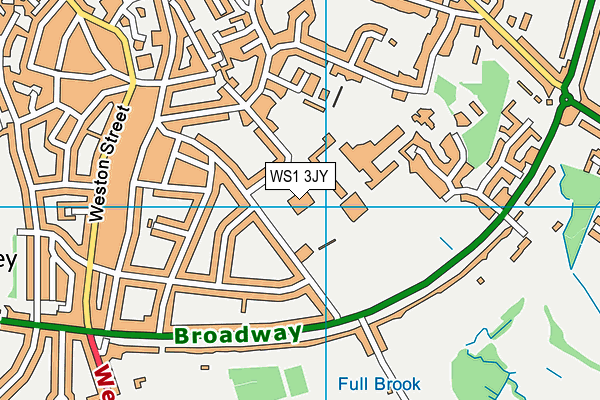 Whitehall Junior Community School map (WS1 3JY) - OS VectorMap District (Ordnance Survey)