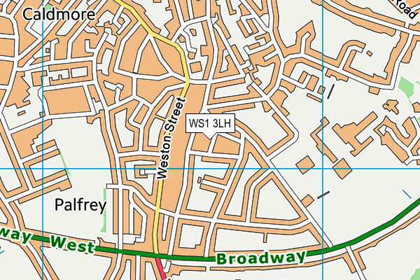 WS1 3LH map - OS VectorMap District (Ordnance Survey)