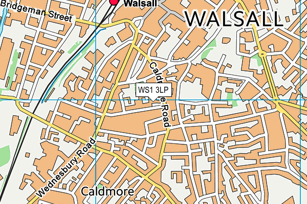 WS1 3LP map - OS VectorMap District (Ordnance Survey)