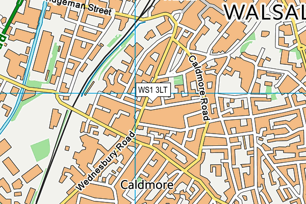 WS1 3LT map - OS VectorMap District (Ordnance Survey)