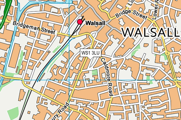 WS1 3LU map - OS VectorMap District (Ordnance Survey)