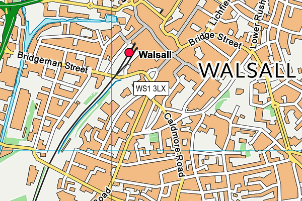 WS1 3LX map - OS VectorMap District (Ordnance Survey)