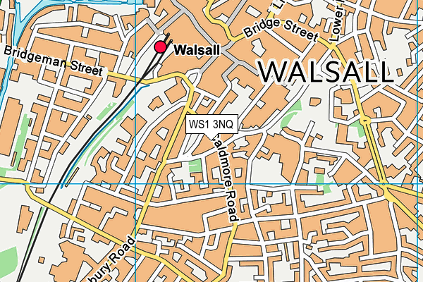 Tehila Fitness Centre (Closed) map (WS1 3NQ) - OS VectorMap District (Ordnance Survey)