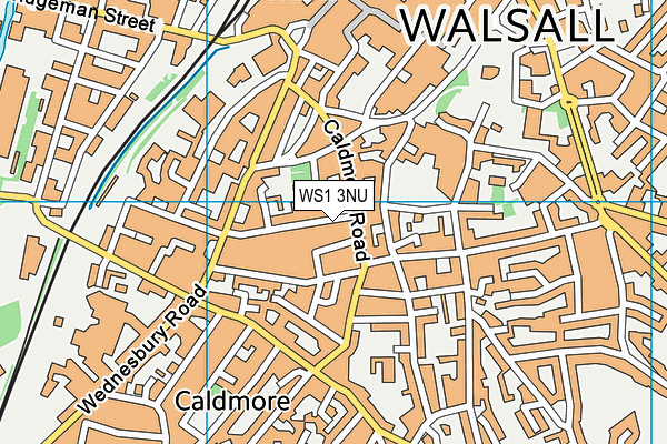 WS1 3NU map - OS VectorMap District (Ordnance Survey)
