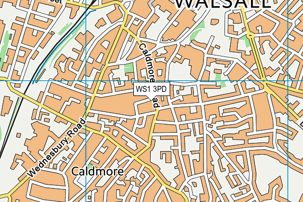 WS1 3PD map - OS VectorMap District (Ordnance Survey)