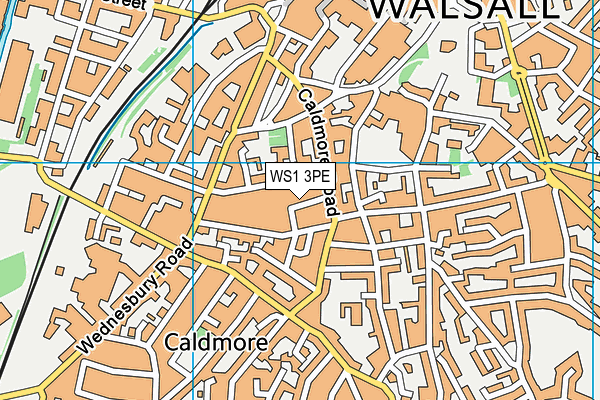 WS1 3PE map - OS VectorMap District (Ordnance Survey)