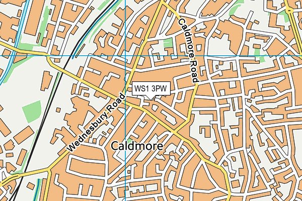 WS1 3PW map - OS VectorMap District (Ordnance Survey)