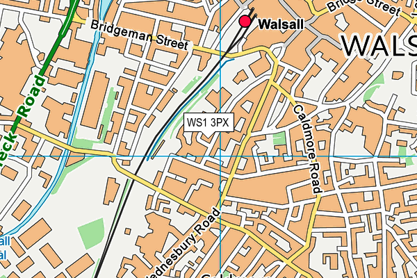 WS1 3PX map - OS VectorMap District (Ordnance Survey)