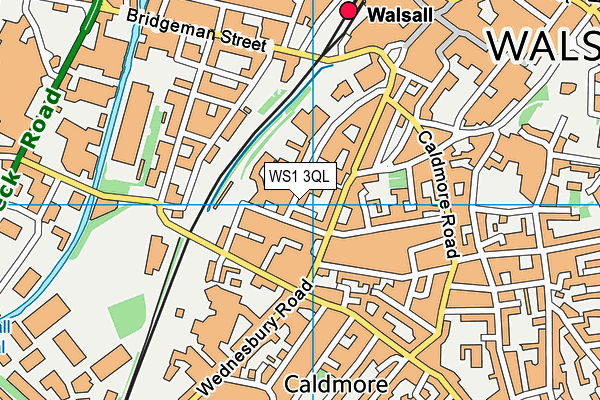WS1 3QL map - OS VectorMap District (Ordnance Survey)