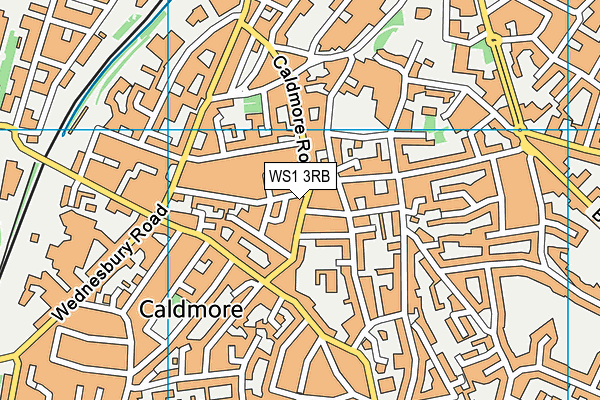 WS1 3RB map - OS VectorMap District (Ordnance Survey)