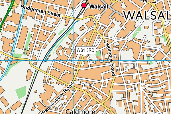 WS1 3RD map - OS VectorMap District (Ordnance Survey)