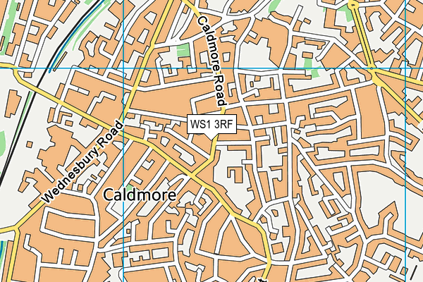 WS1 3RF map - OS VectorMap District (Ordnance Survey)