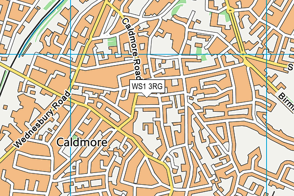 WS1 3RG map - OS VectorMap District (Ordnance Survey)