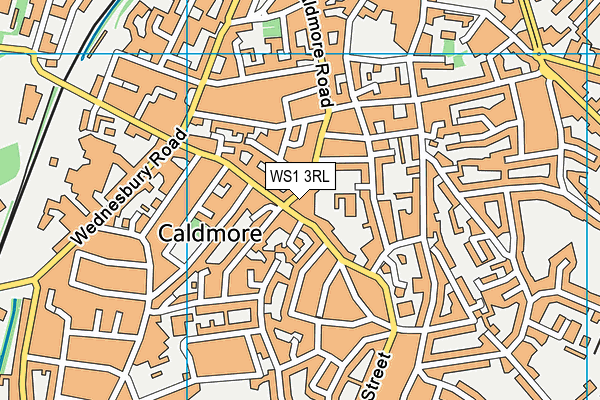 WS1 3RL map - OS VectorMap District (Ordnance Survey)