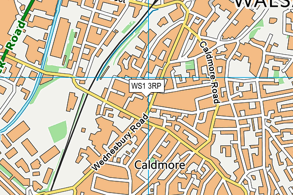 WS1 3RP map - OS VectorMap District (Ordnance Survey)