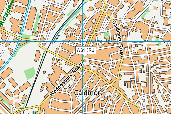 WS1 3RU map - OS VectorMap District (Ordnance Survey)