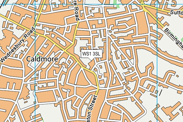 WS1 3SL map - OS VectorMap District (Ordnance Survey)