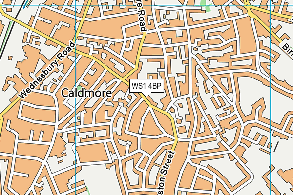 WS1 4BP map - OS VectorMap District (Ordnance Survey)