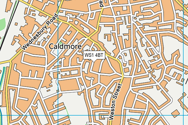 WS1 4BT map - OS VectorMap District (Ordnance Survey)