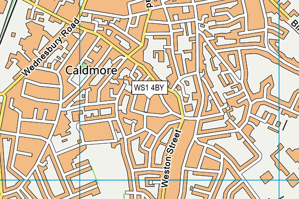 WS1 4BY map - OS VectorMap District (Ordnance Survey)
