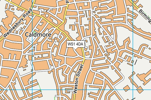 WS1 4DA map - OS VectorMap District (Ordnance Survey)